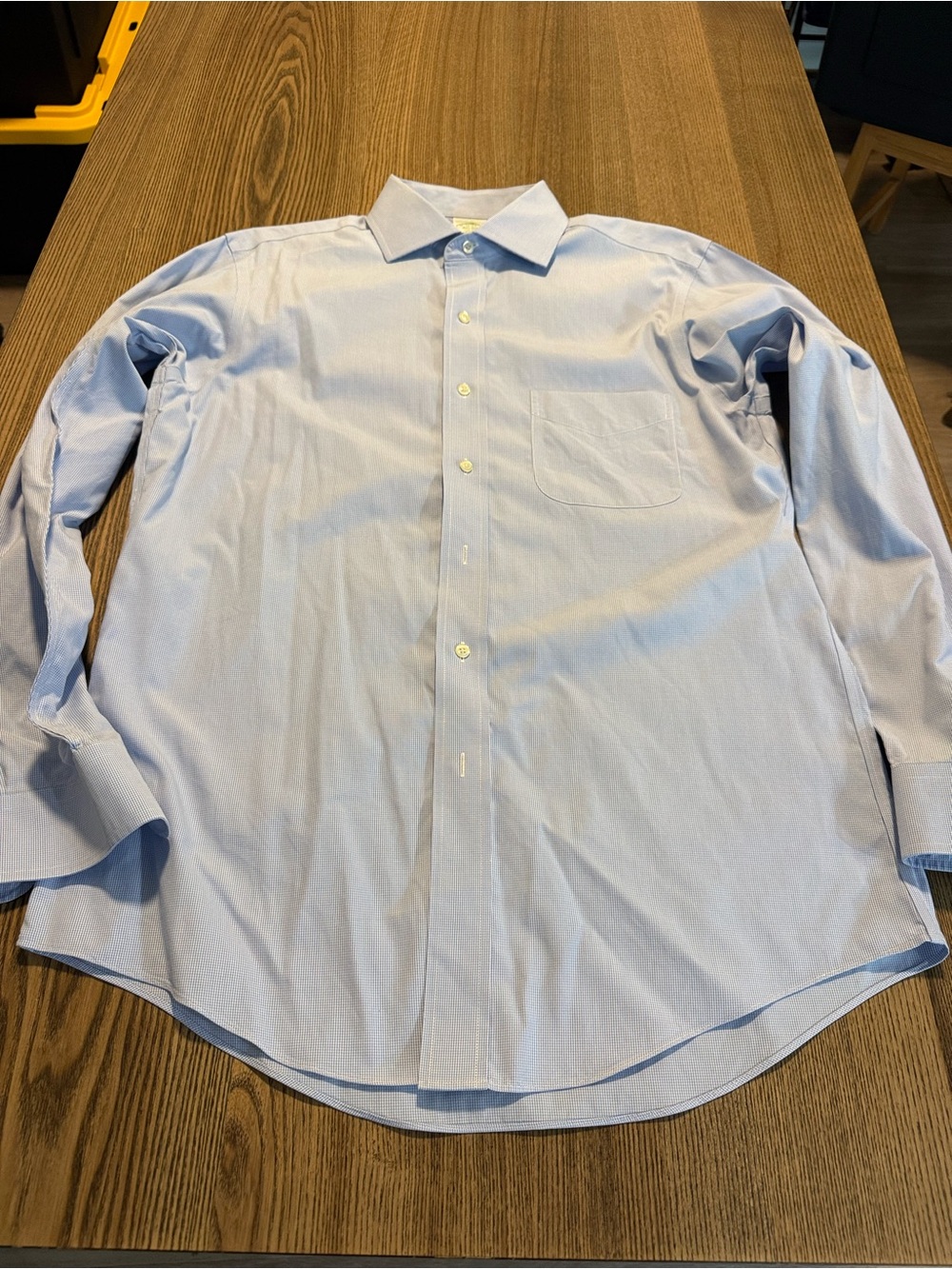 Brooks Brothers Light Blue Dress Shirt with Point Collar
